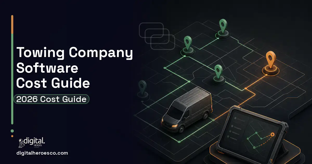 Field Service Software software overview illustration for Towing Company Software Cost Guide.