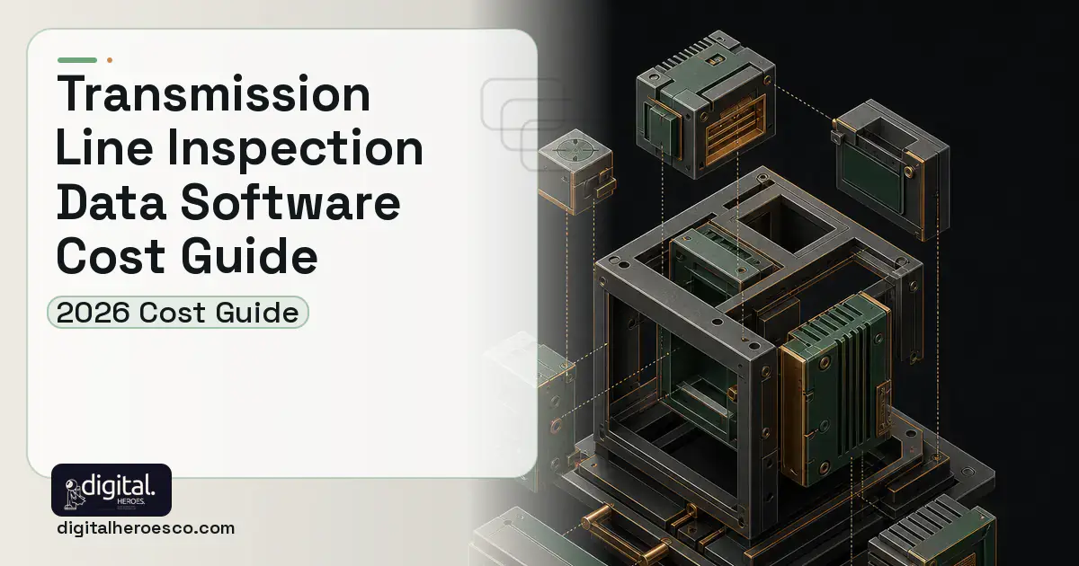 Custom Software Development software overview illustration for Transmission Line Inspection Data Software Cost Guide.