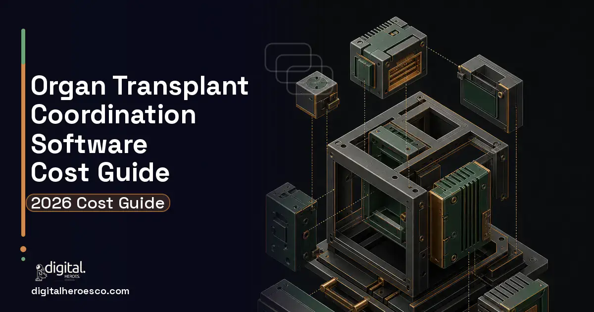 Custom Software Development software overview illustration for Organ Transplant Coordination Software Cost Guide.