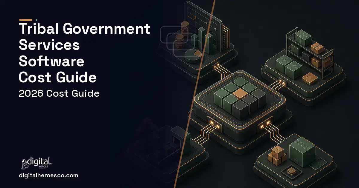 ERP Development software overview illustration for Tribal Government Services Software Cost Guide.