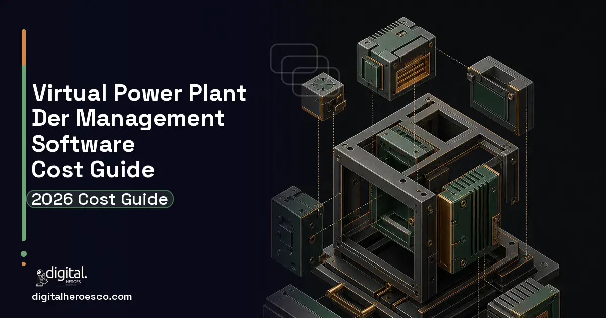 Custom Software Development software overview illustration for Virtual Power Plant DER Management Software Cost Guide.