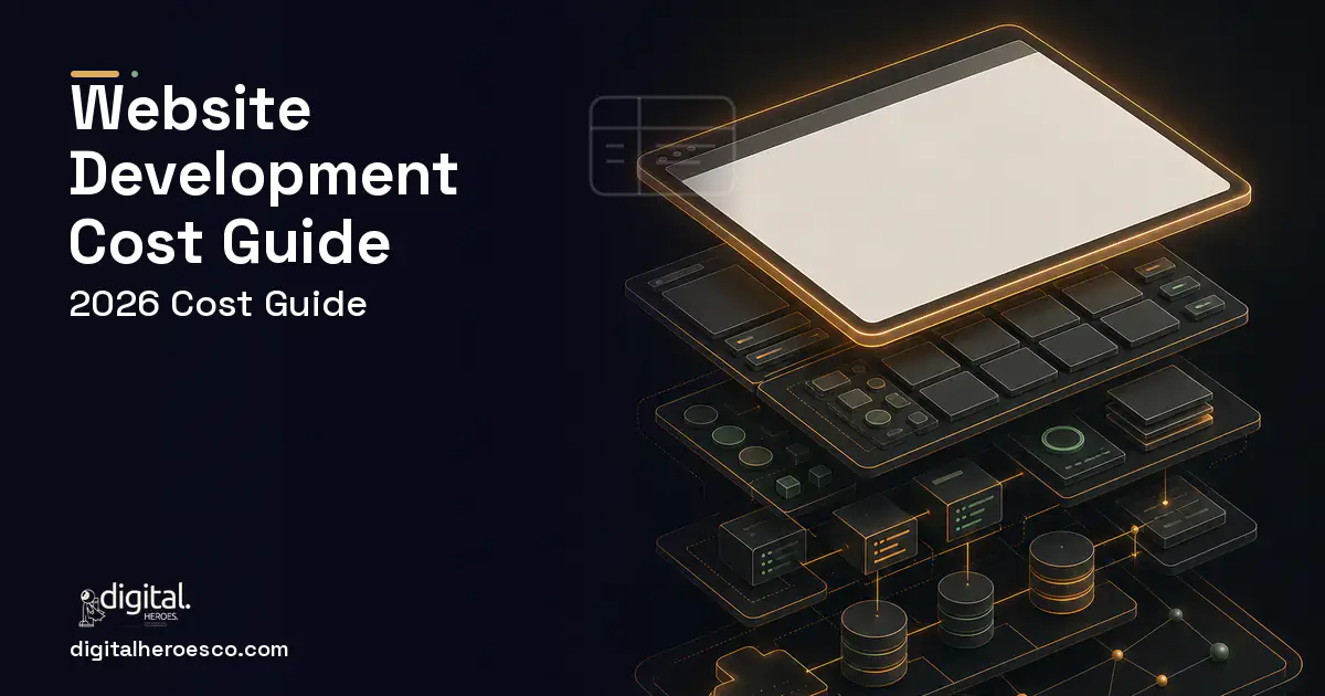 Website Development product interface illustration for Website Development Cost Guide.