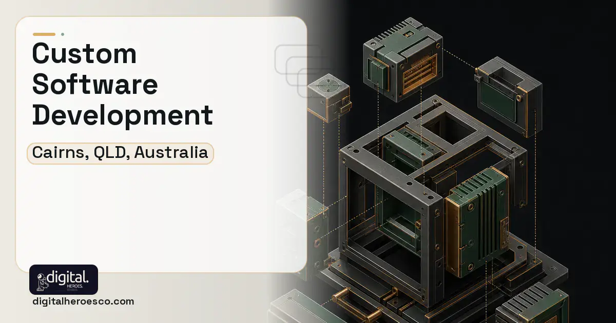 Custom Software Development software overview illustration for Cairns, QLD, Australia.