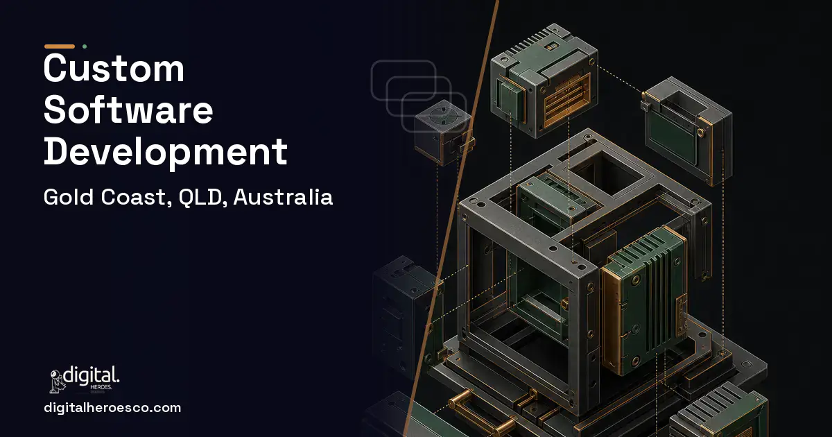Custom Software Development software overview illustration for Gold Coast, QLD, Australia.