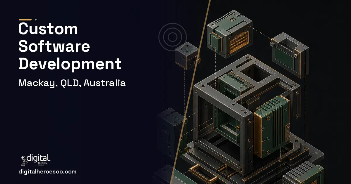 Custom Software Development software overview illustration for Mackay, QLD, Australia.