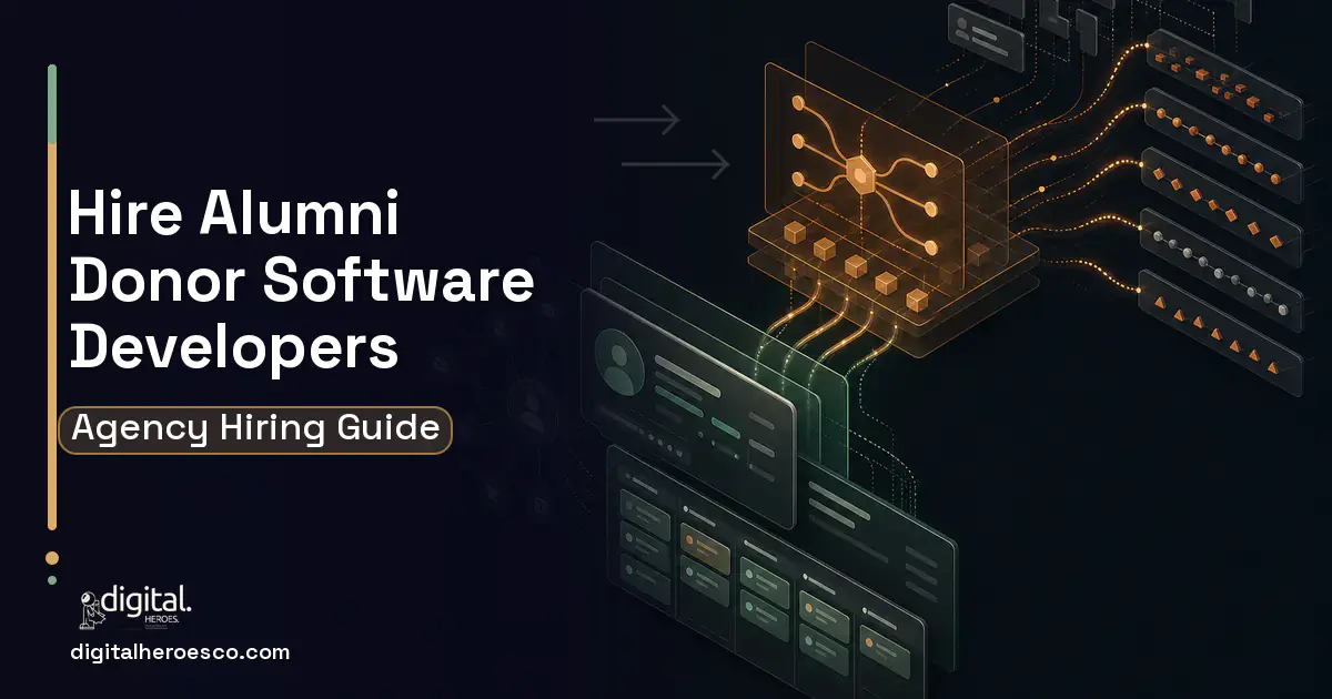 CRM Development workflow illustration for How to Hire an Alumni and Donor Management Software Development Company.