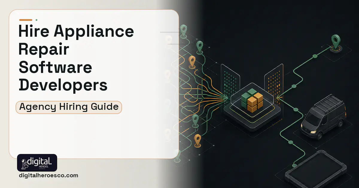 Field Service Software workflow illustration for How to Hire an Appliance Repair Software Development Company.