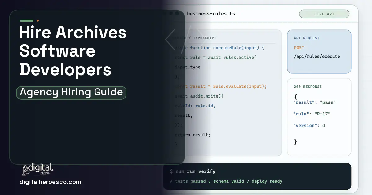 Custom Software Development code editor and API illustration for Archives Collections Management Software.