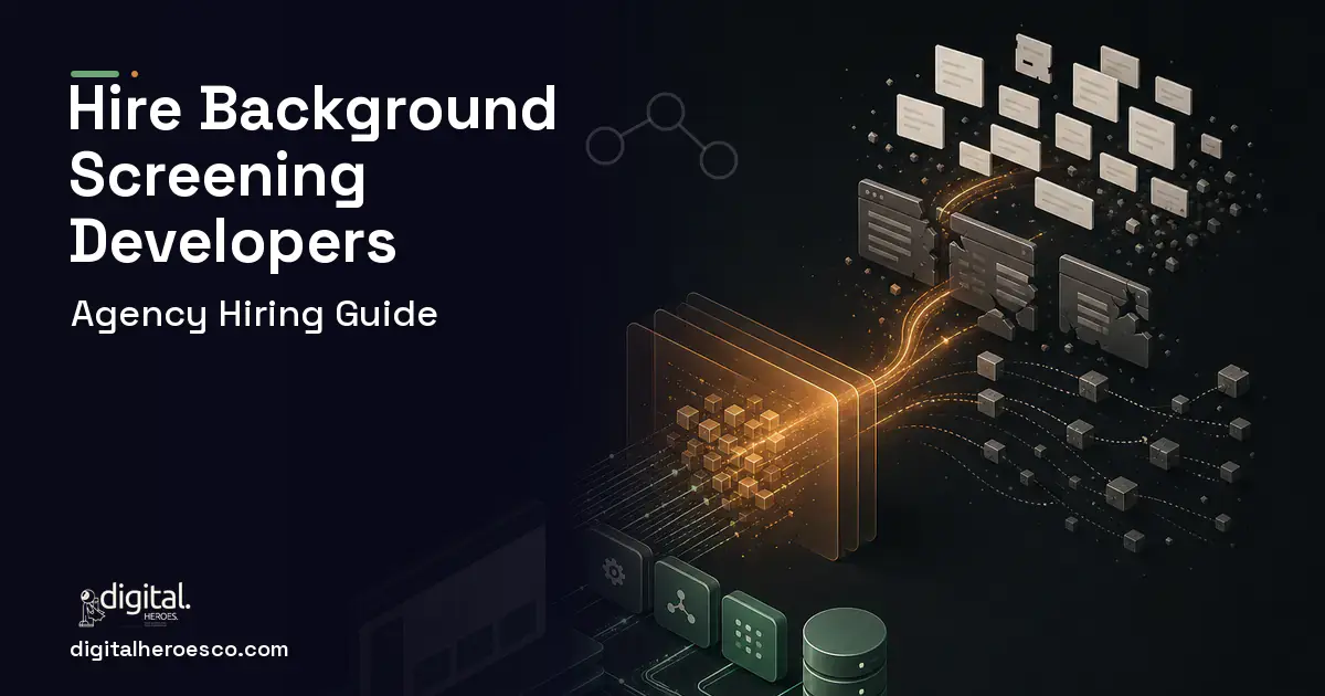 Custom Software Development workflow illustration for How to Hire a Background Screening Software Development Company.