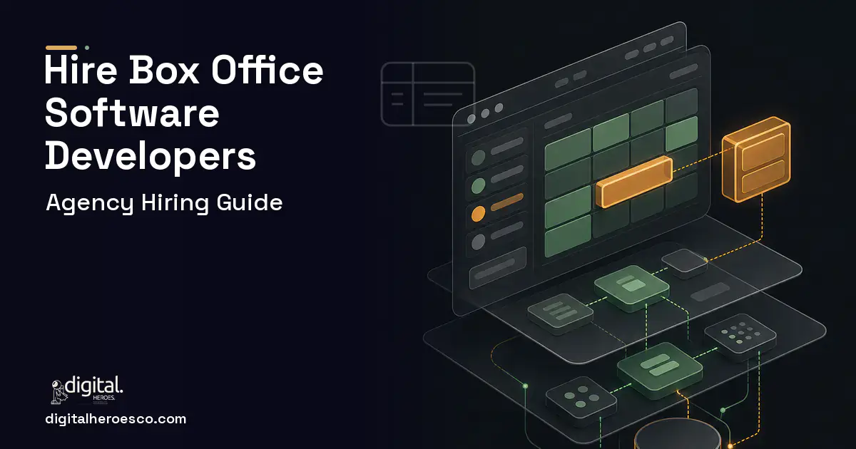 Booking Software product interface illustration for How to Hire a Patron Management and Box Office Development Company.