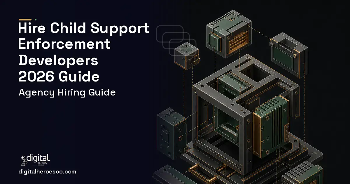 Custom Software Development software overview illustration for Child Support Enforcement Software.