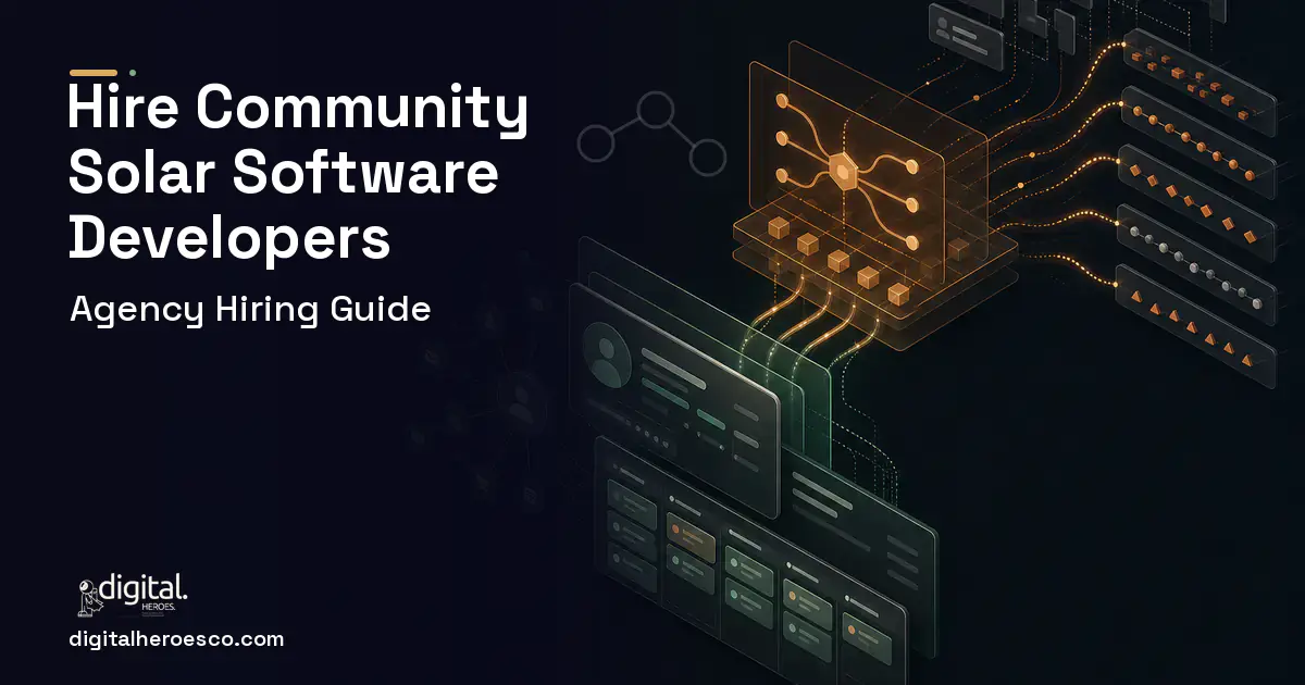 CRM Development workflow illustration for How to Hire a Community Solar Subscriber Management Software Company.