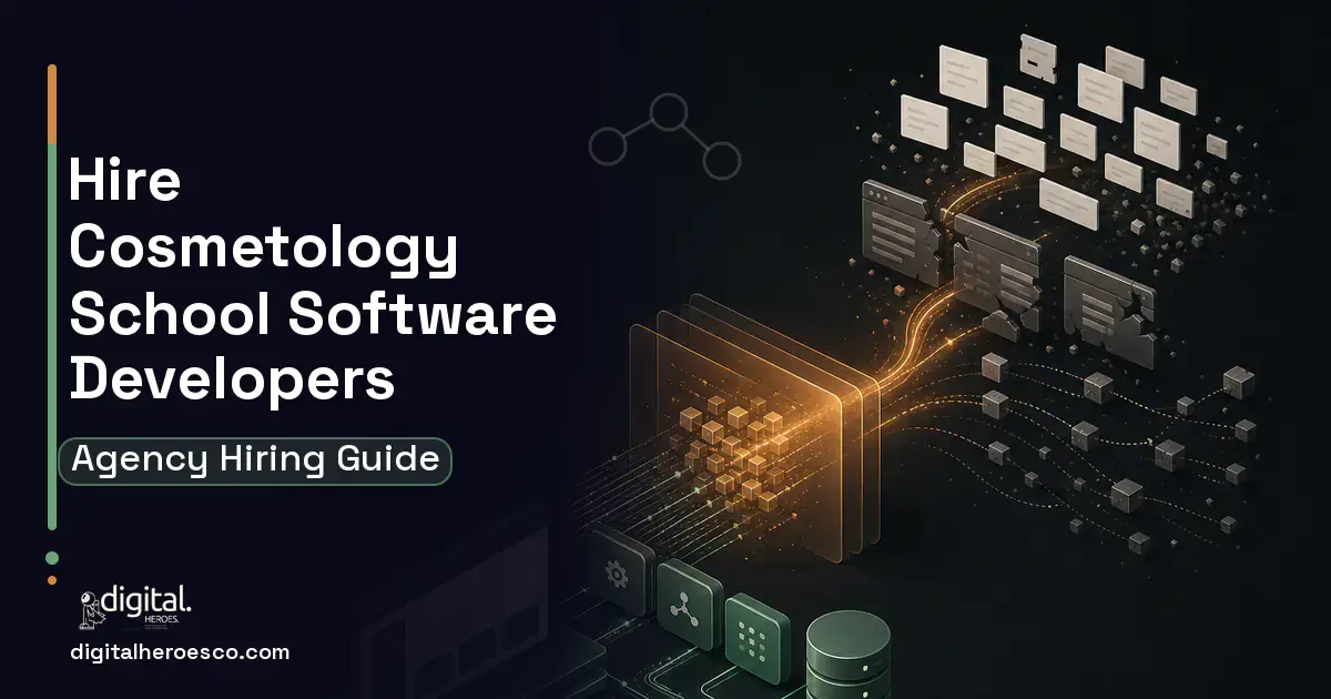 Custom Software Development workflow illustration for How to Hire a Cosmetology School Software Development Company.