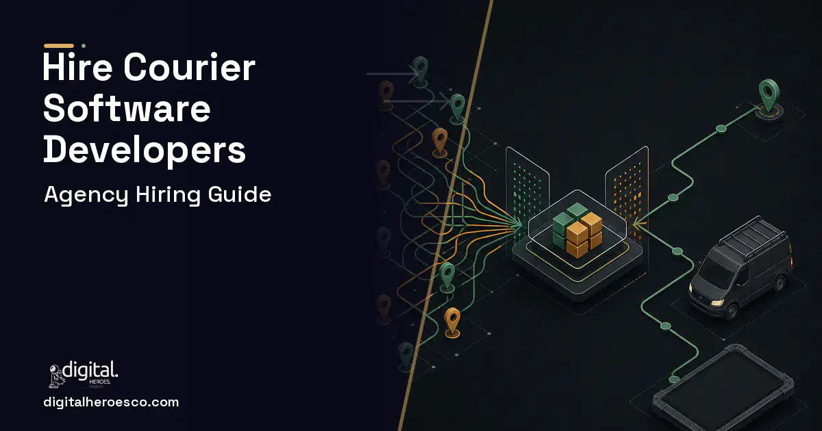 Field Service Software workflow illustration for How to Hire a Courier Software Development Company.
