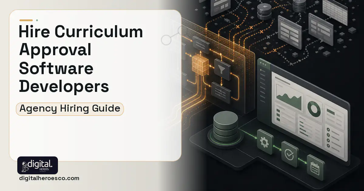 Internal Tools Development workflow illustration for Course Catalog AND Curriculum Approval Software.