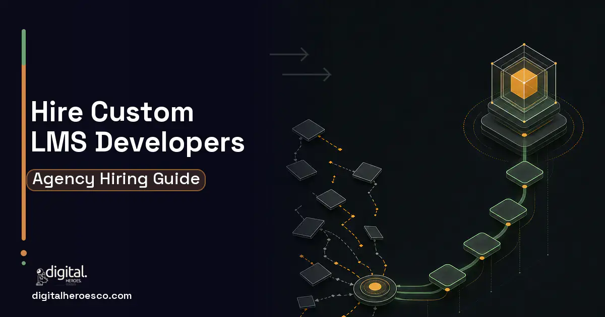 LMS Development workflow illustration for How to Hire a Corporate LMS Development Company.