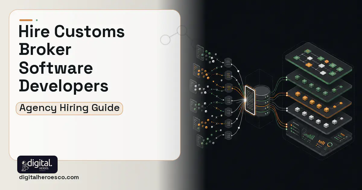 Supply Chain Software workflow illustration for How to Hire a Customs Broker Software Development Company.