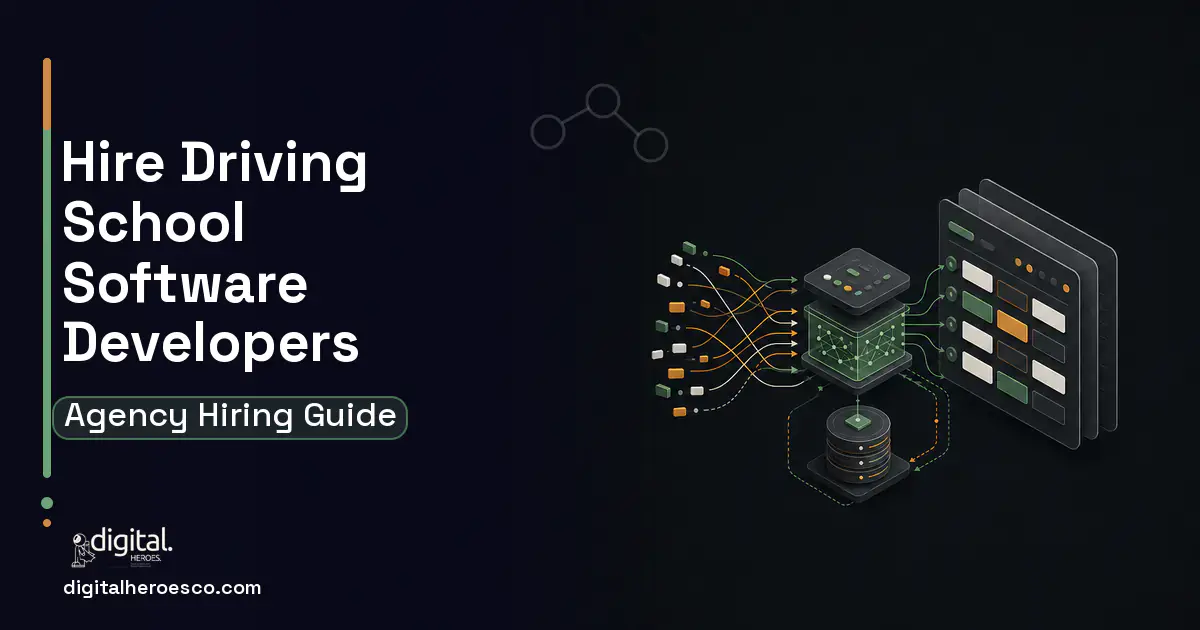 Booking Software workflow illustration for How to Hire a Driving School Software Development Company.