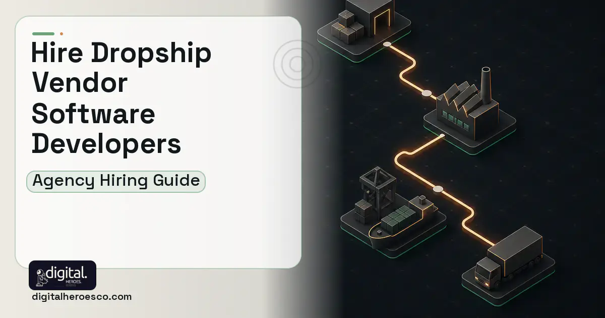 Supply Chain Software software overview illustration for Dropship Vendor Management Software.