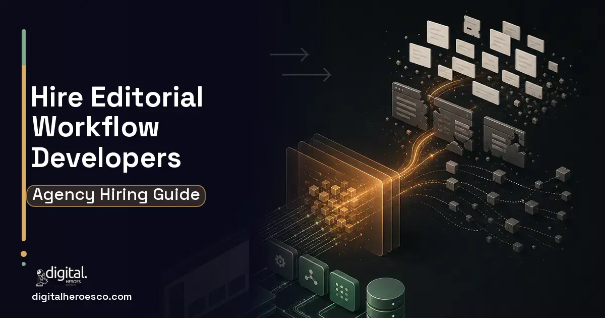 Custom Software Development workflow illustration for How to Hire an Editorial Workflow Software Development Company.