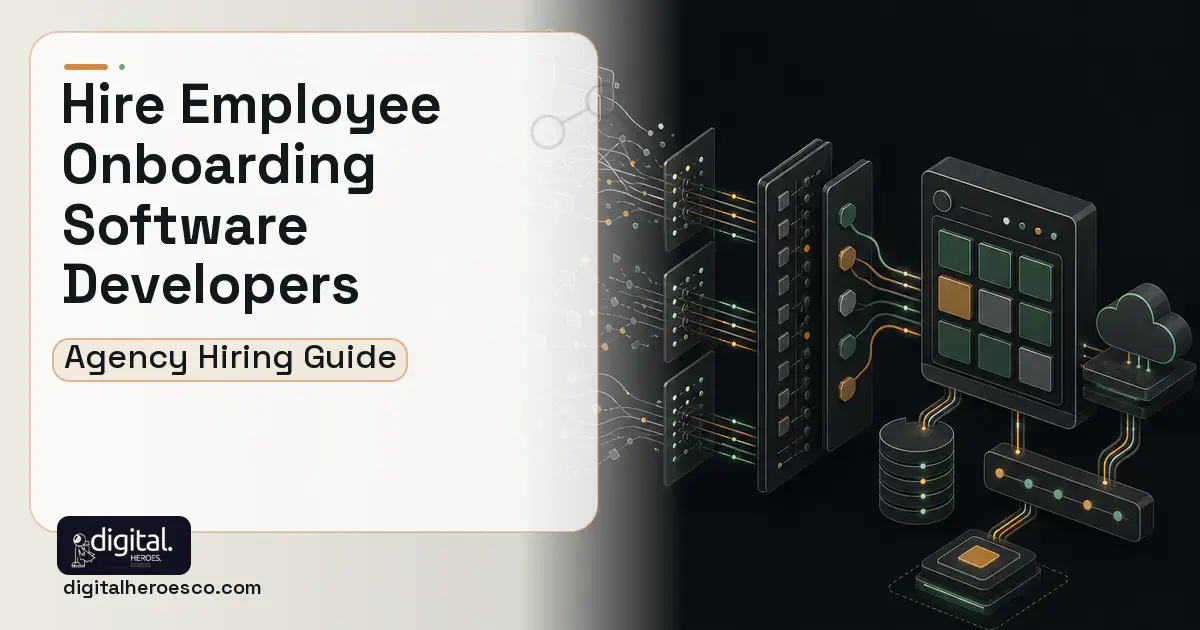 HR Software Development workflow illustration for How to Hire an Employee Onboarding Software Development Company.