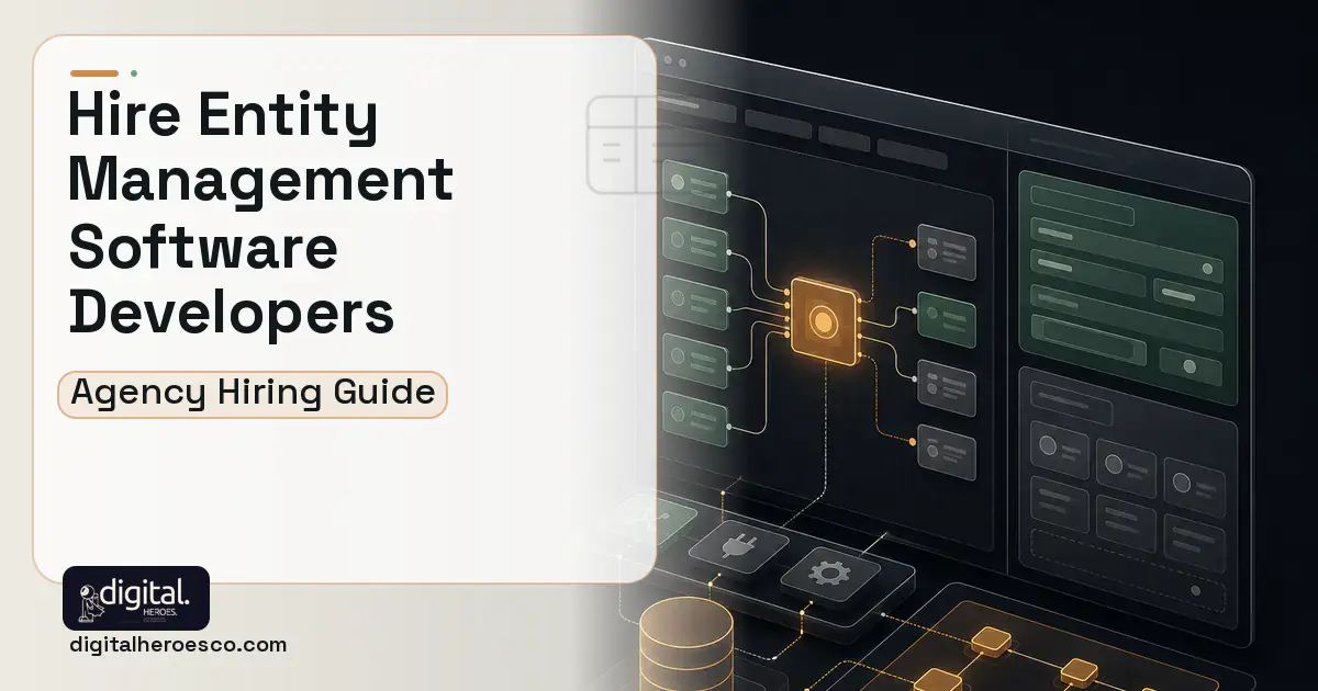 Internal Tools Development product interface illustration for Entity Management Software.