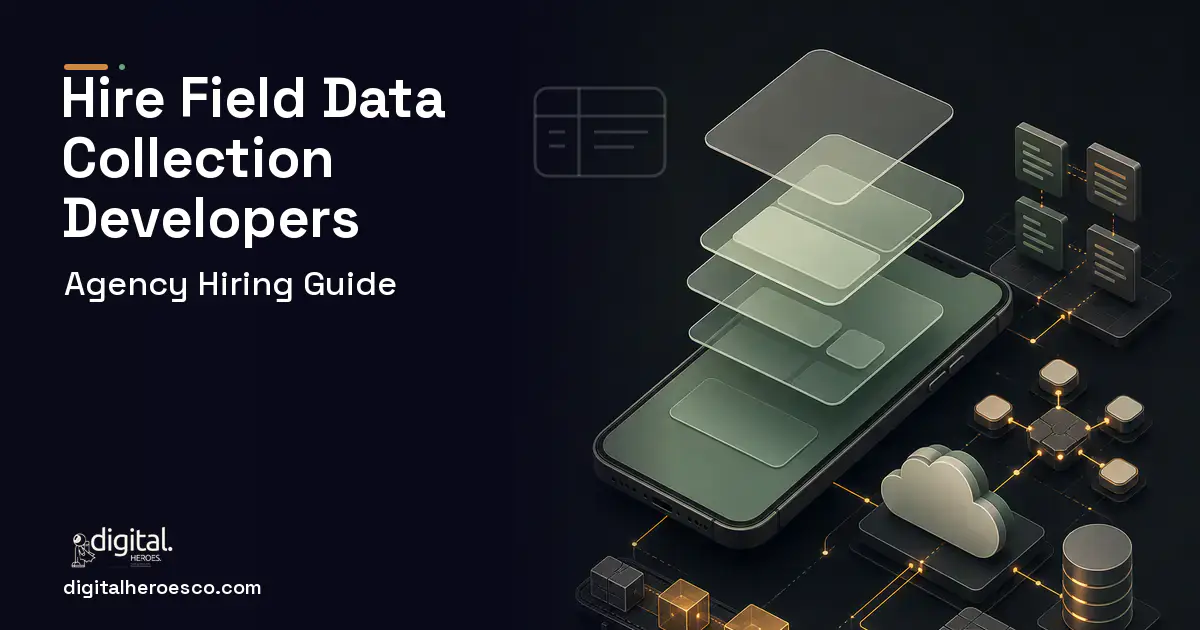 Mobile App Development product interface illustration for Humanitarian Field Data Collection Platform.