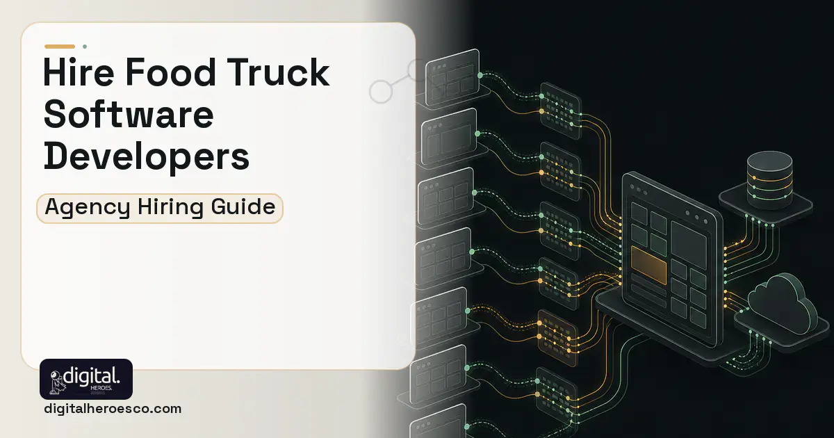 POS System Development workflow illustration for How to Hire a Food Truck Software Development Company.