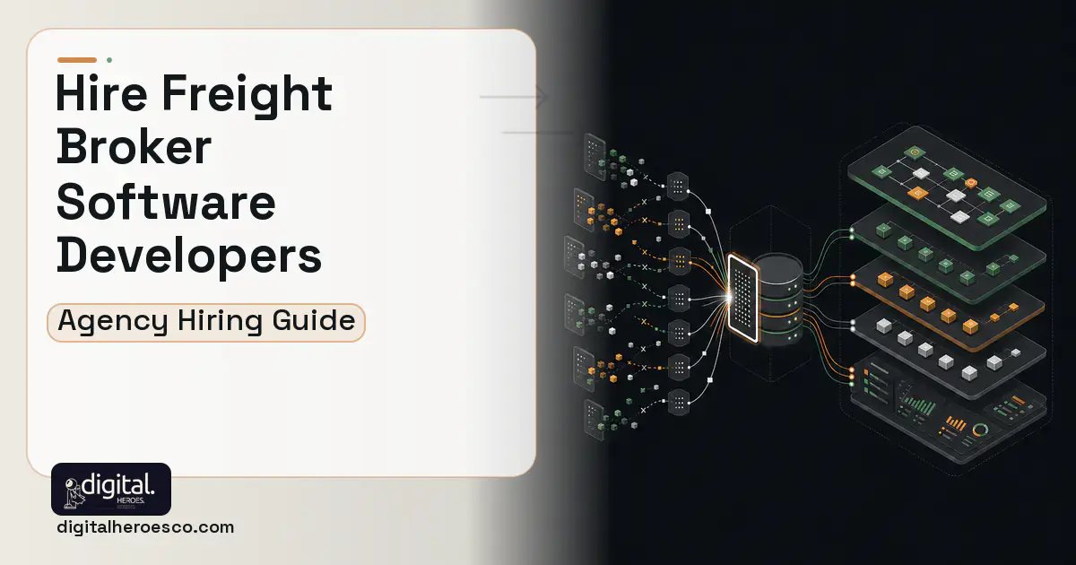 Supply Chain Software workflow illustration for How to Hire a Freight Broker Software Development Company.