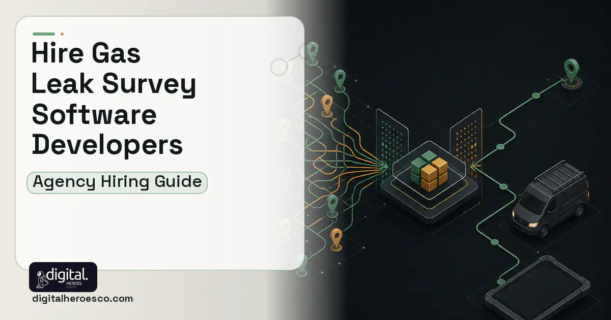 Field Service Software workflow illustration for How to Hire a Gas Leak Survey Software Development Company.