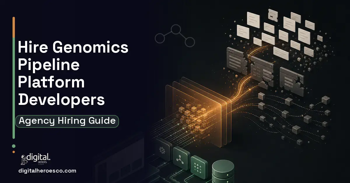 Custom Software Development workflow illustration for How to Hire a Genomics Pipeline Platform Development Company.