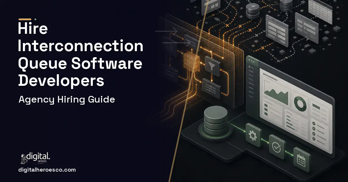 Internal Tools Development workflow illustration for Utility Interconnection Queue Management Software.