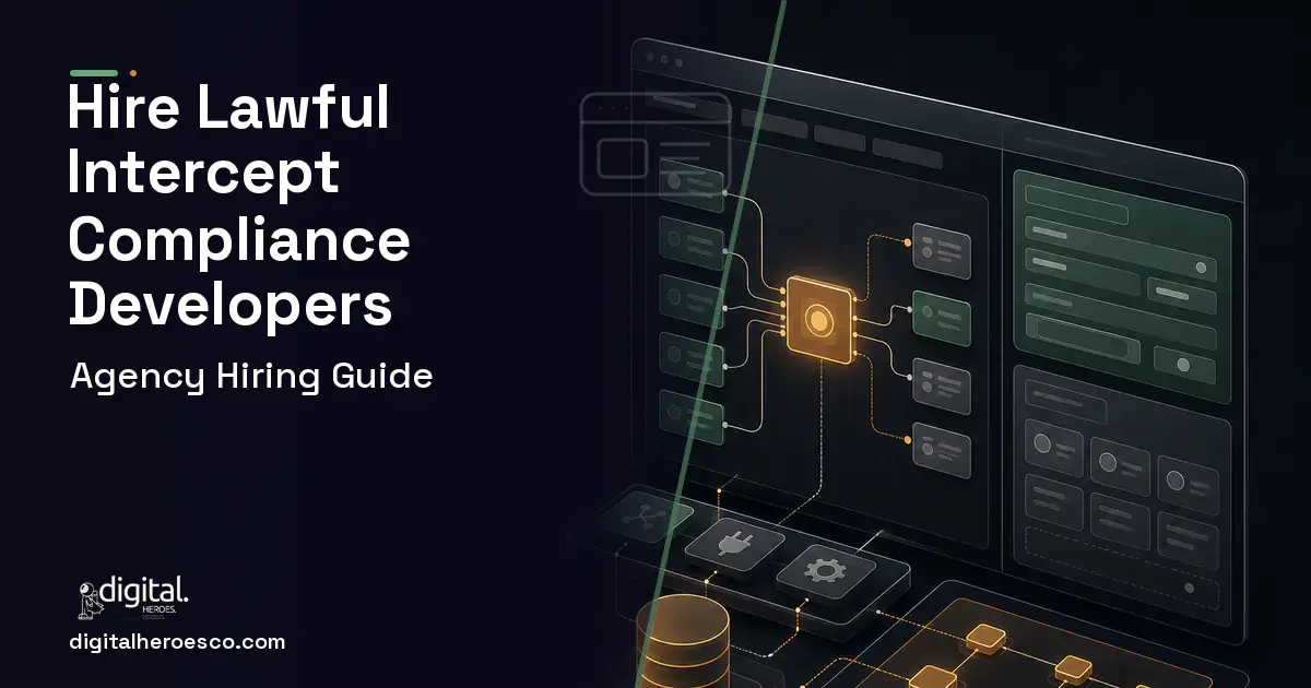 Internal Tools Development product interface illustration for Lawful Intercept Compliance Software.