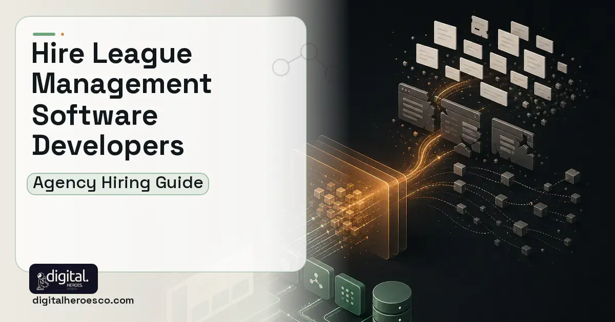 Custom Software Development workflow illustration for How to Hire a League Operations Software Development Company.