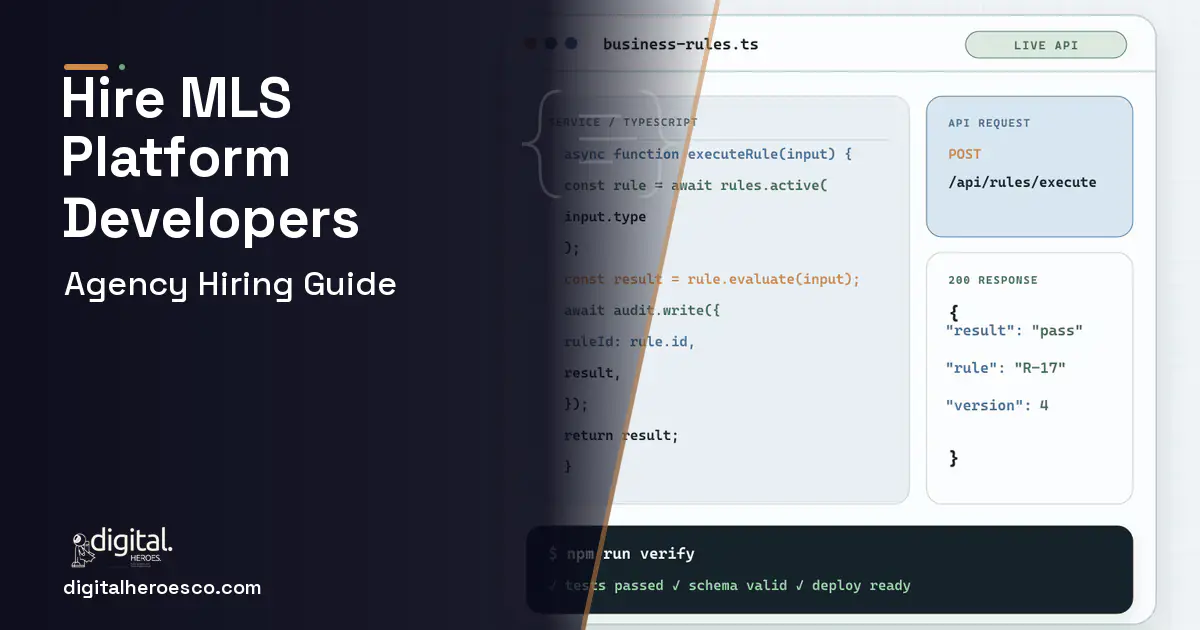 Custom Software Development code editor and API illustration for MLS Listing Data Platform Software.