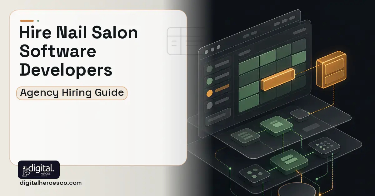 Booking Software product interface illustration for How to Hire a Nail Salon Software Development Company.