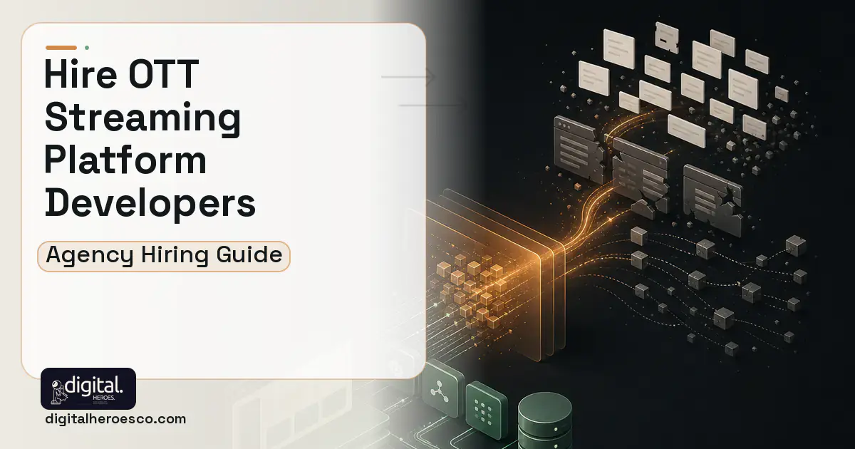 Custom Software Development workflow illustration for OTT Streaming Operations Platform.