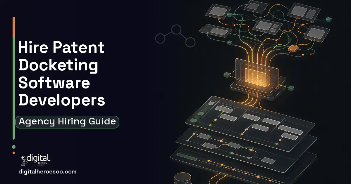 Project Management Software workflow illustration for How to Hire a Patent Docketing Software Development Company.
