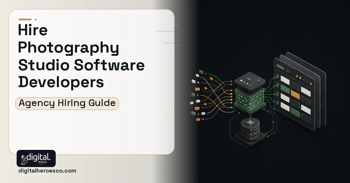 Booking Software workflow illustration for How to Hire a Photography Studio Software Development Company.