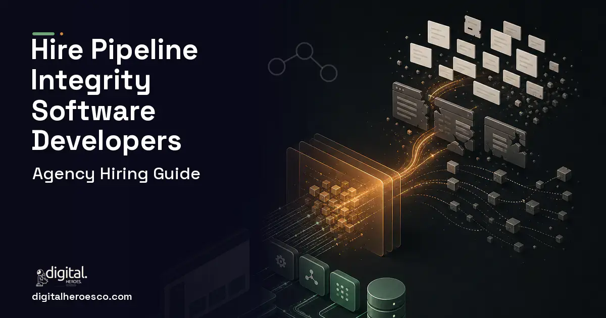 Custom Software Development workflow illustration for How to Hire a Pipeline Integrity Software Development Company.
