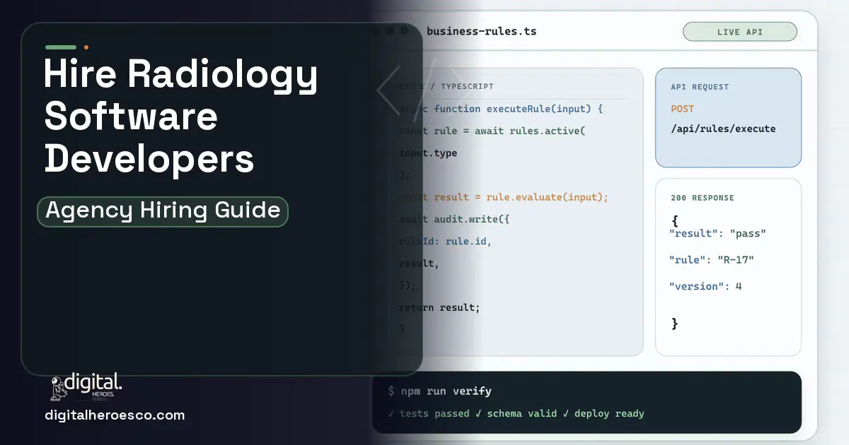 Custom Software Development code editor and API illustration for Radiology Imaging Center Software.