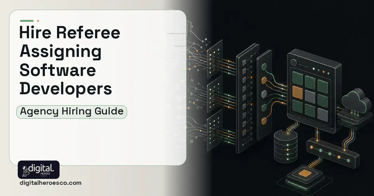 HR Software Development workflow illustration for How to Hire a Referee Assigning Software Development Company.