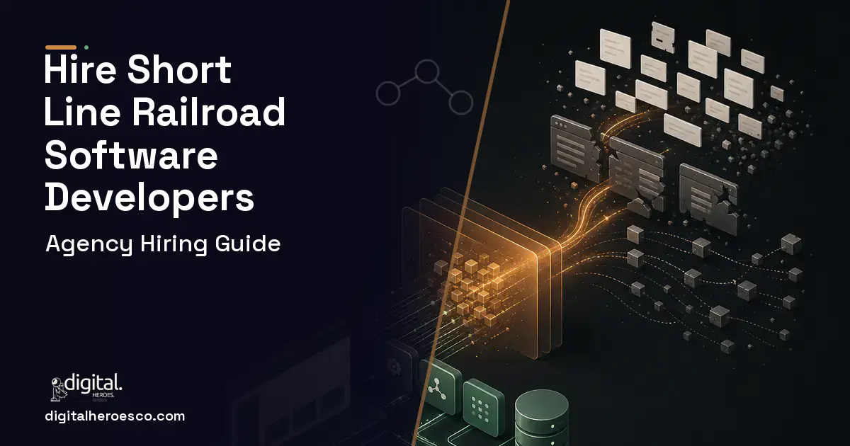 Custom Software Development workflow illustration for Short Line Railroad Operations Software.