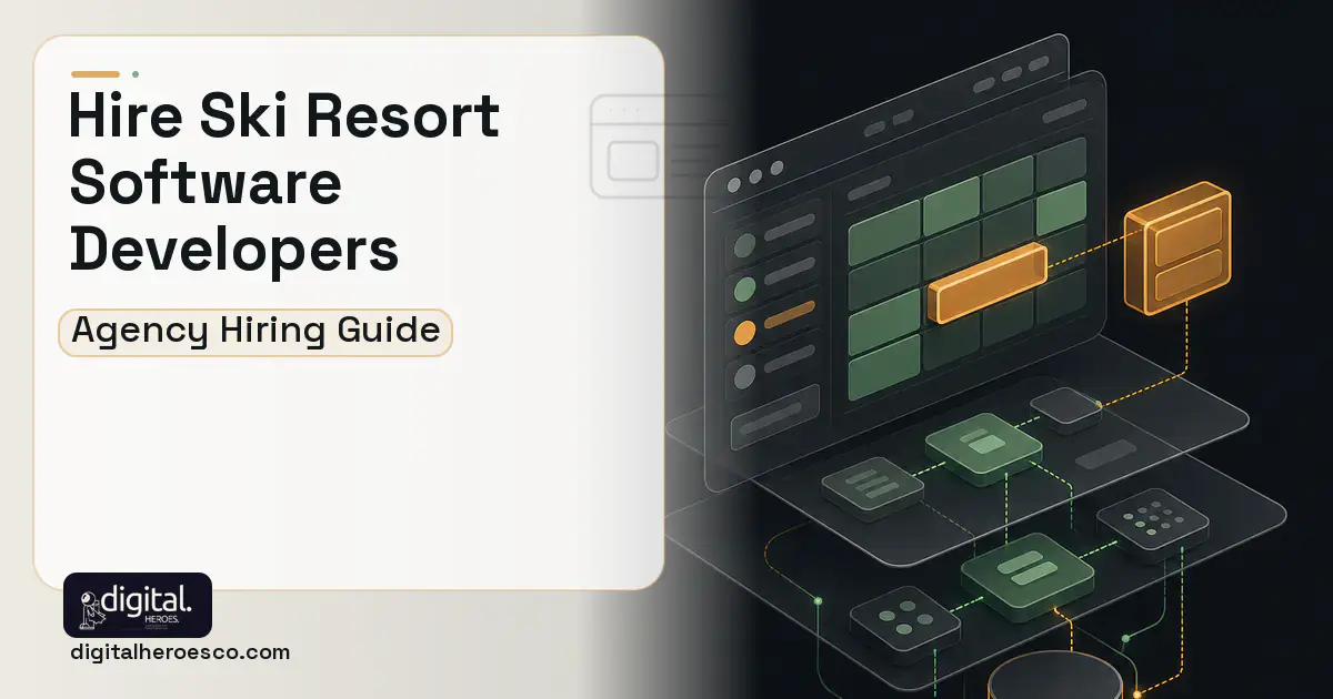 Booking Software product interface illustration for How to Hire a Ski Resort Software Development Company.