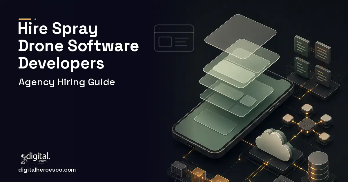Mobile App Development product interface illustration for How to Hire a Spray Drone Software Development Company.