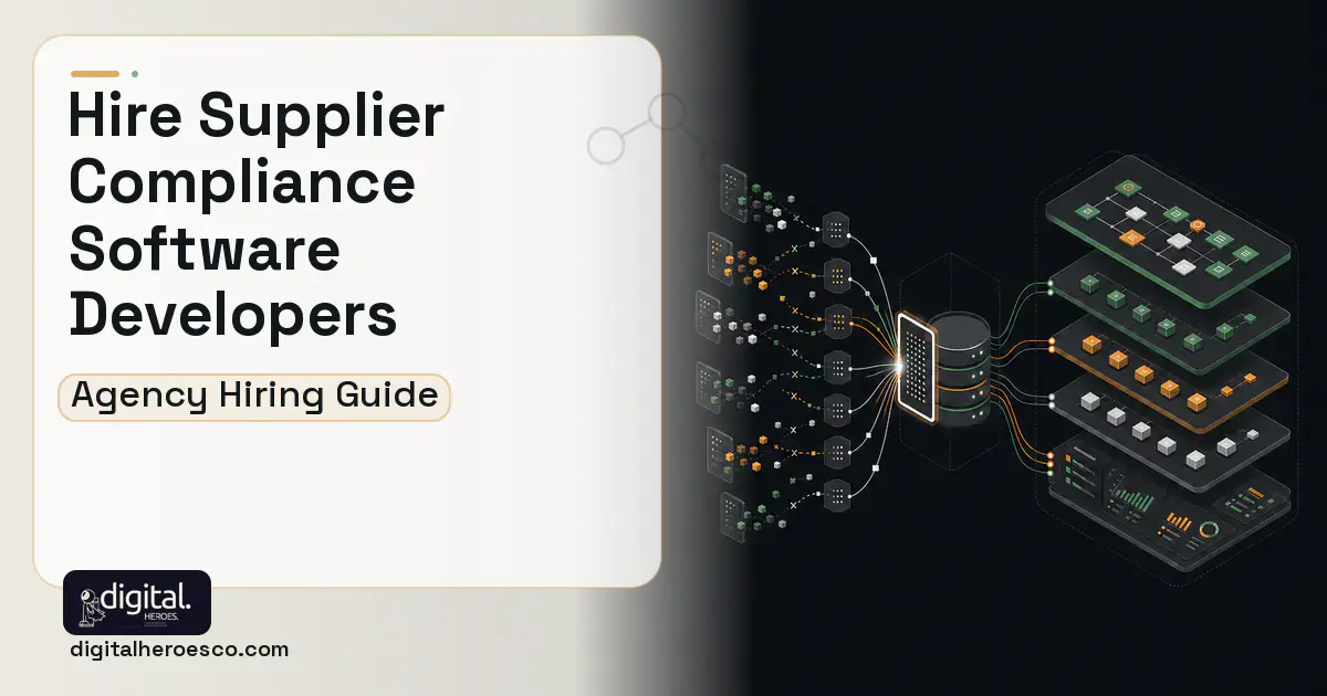 Supply Chain Software workflow illustration for How to Hire a Supplier Social Compliance Software Development Company.