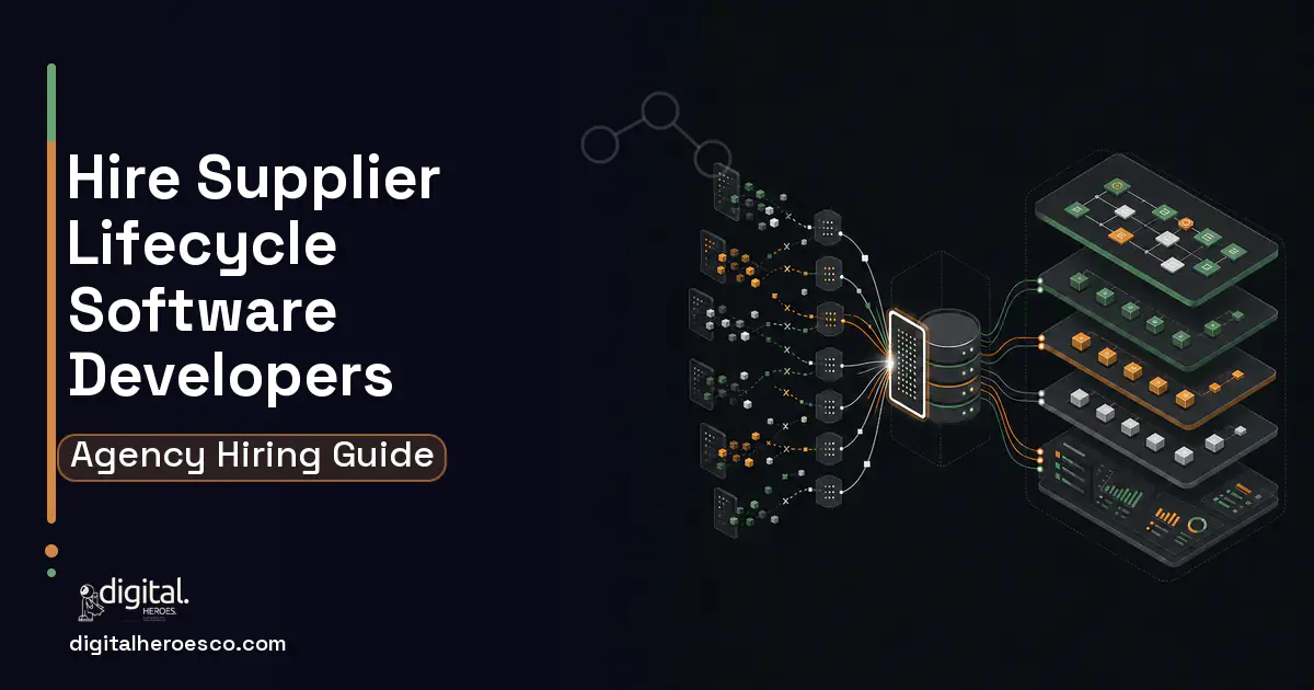 Supply Chain Software workflow illustration for Supplier Lifecycle Management Software.