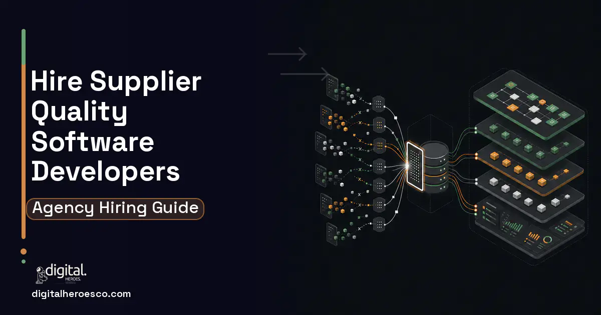 Supply Chain Software workflow illustration for How to Hire a Food Supplier Quality Software Development Company.
