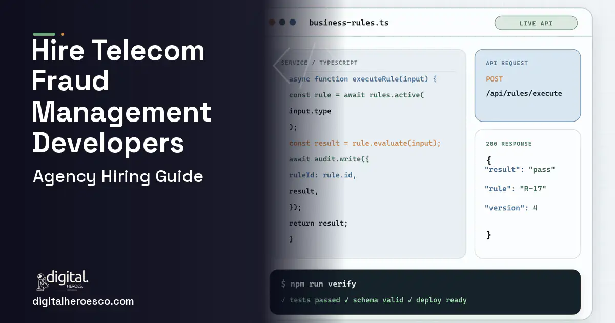 Custom Software Development code editor and API illustration for Telecom Fraud Management Software.