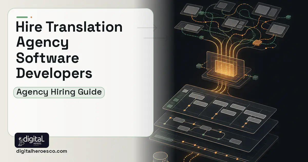 Project Management Software workflow illustration for How to Hire a Translation Agency Software Development Company.